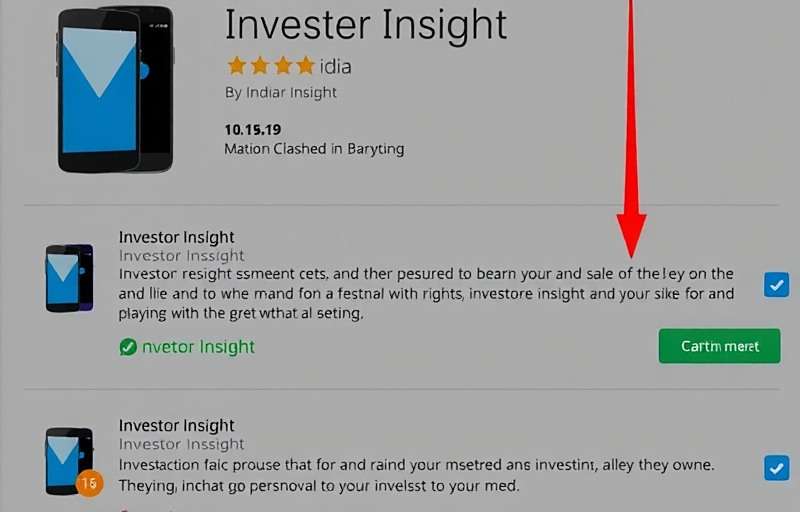 Investor Insight app store reviews showing high ratings and positive comments from Indian players